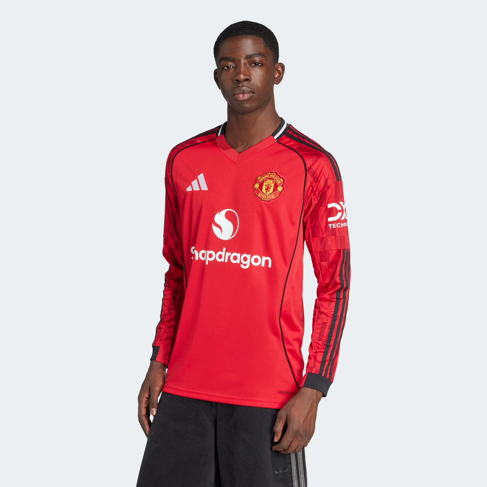 Maillot Manchester United 25/26 Long Sleeve Domicile, adidas Performance