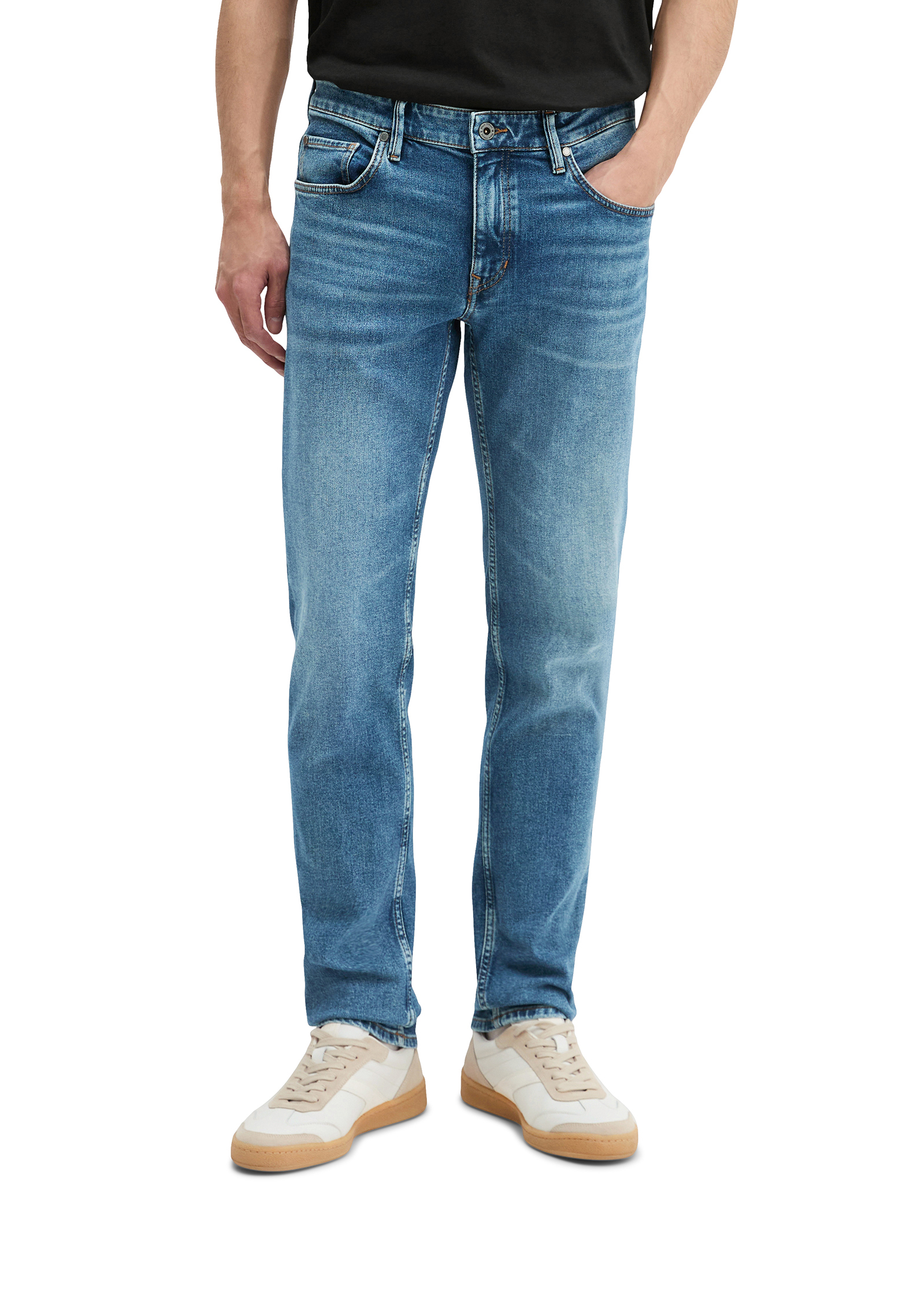 Jeans modèle Sjöbo shaped en mélange de coton bio stretch, MARC O'POLO