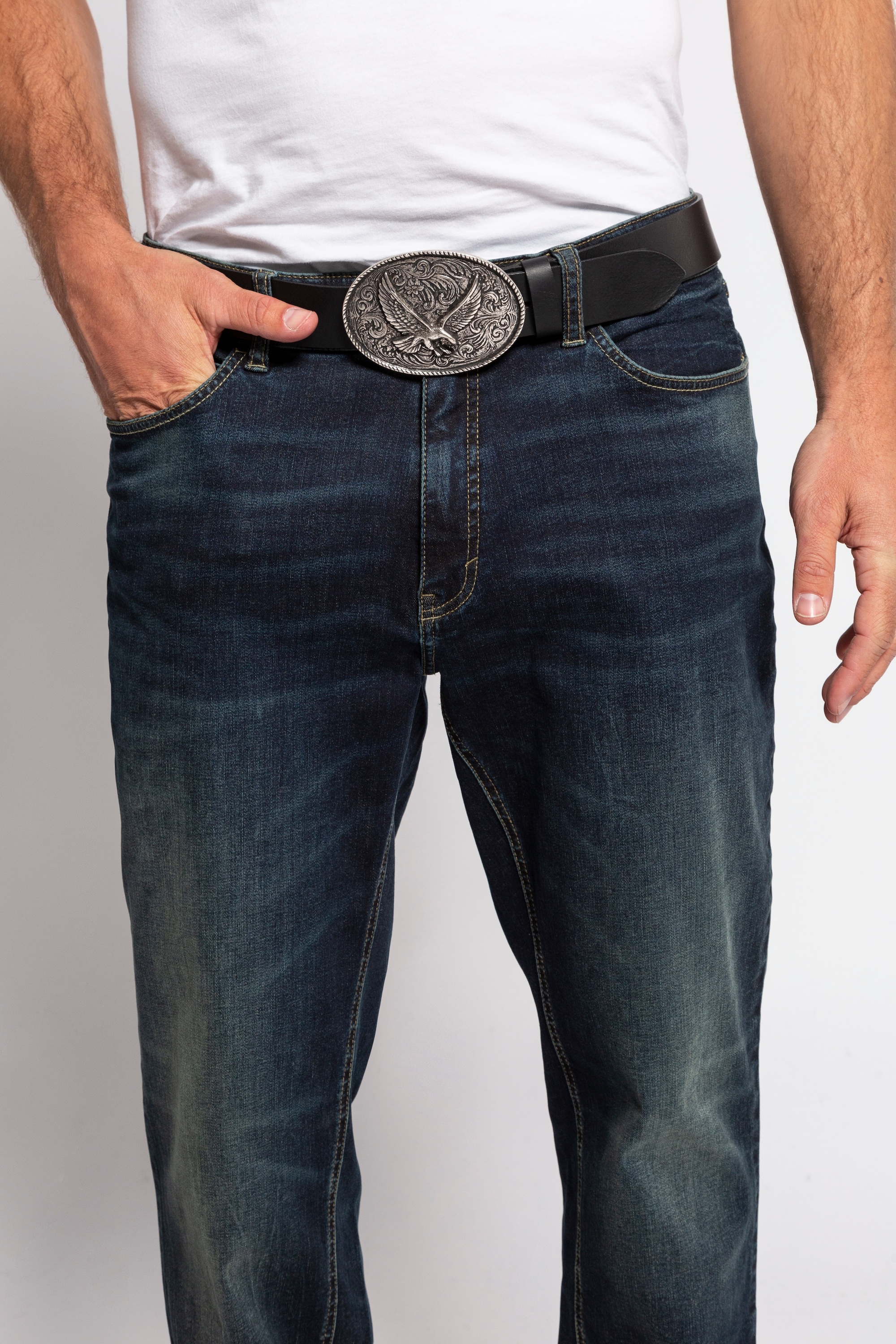 Ceinture en cuir véritable, JP1880