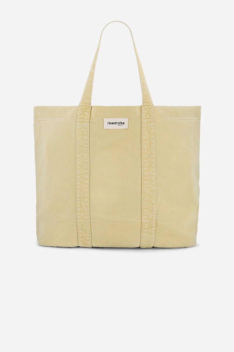コットントートバッグ Marcel XL イエロー ☆ rive droite PARIS コットントートバッグ Marcel XL イエロー ☆ rive droite PARIS