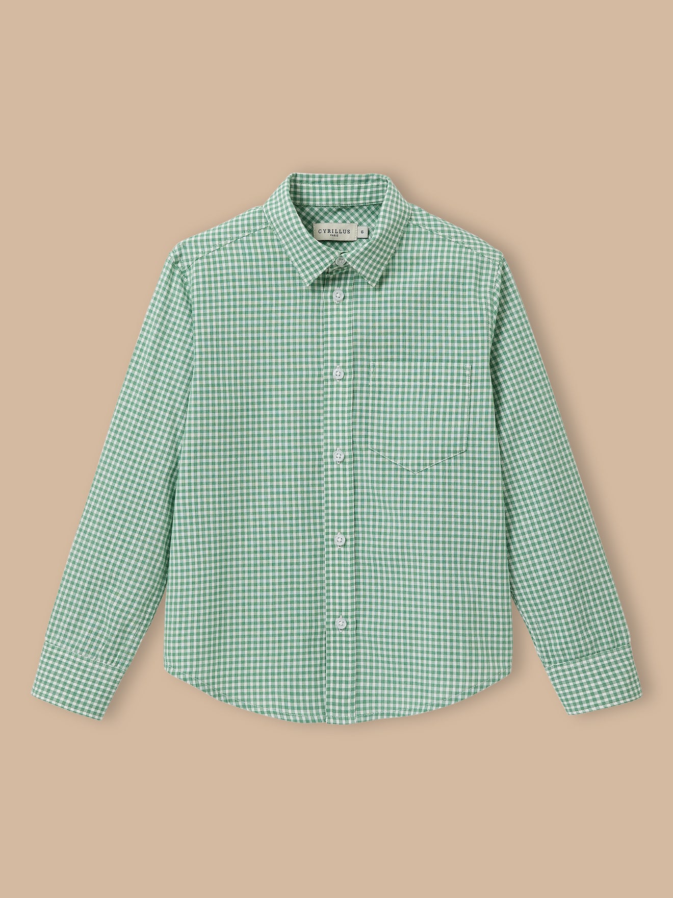 Chemise à petits carreaux, CYRILLUS