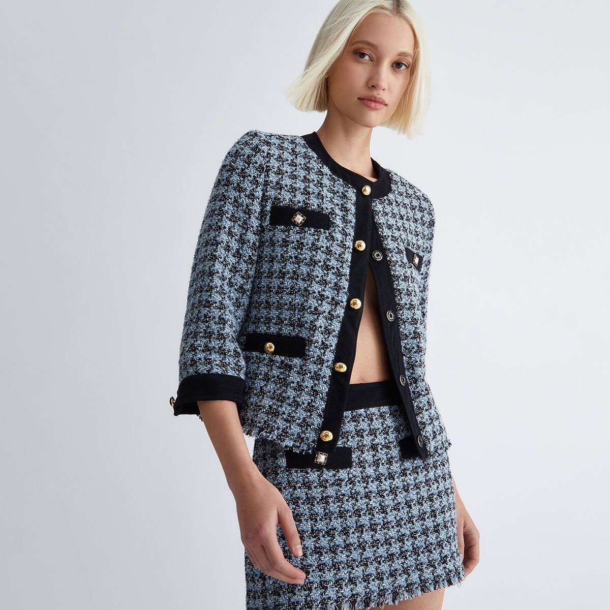 Veste pied 2025 de coq femme