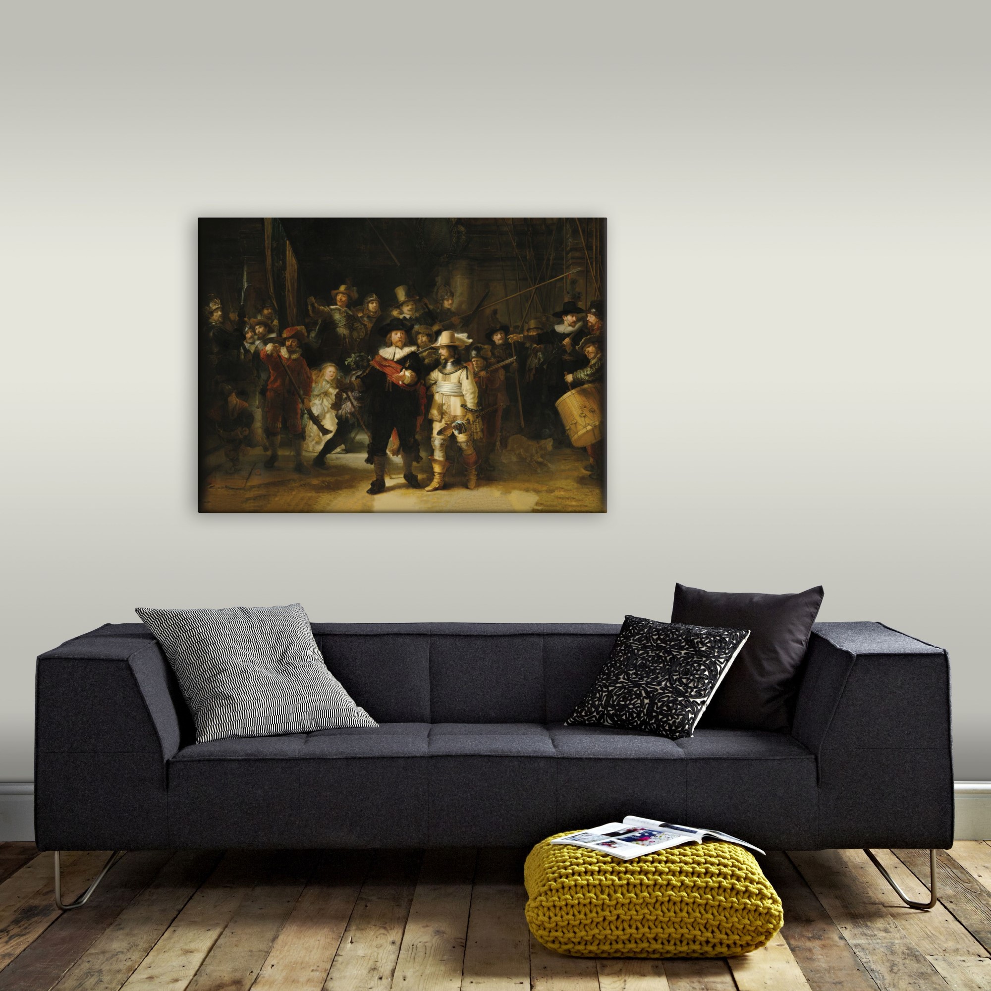 Toile imprimée Rembrandt Ronde de Nuit, ART FOR THE HOME