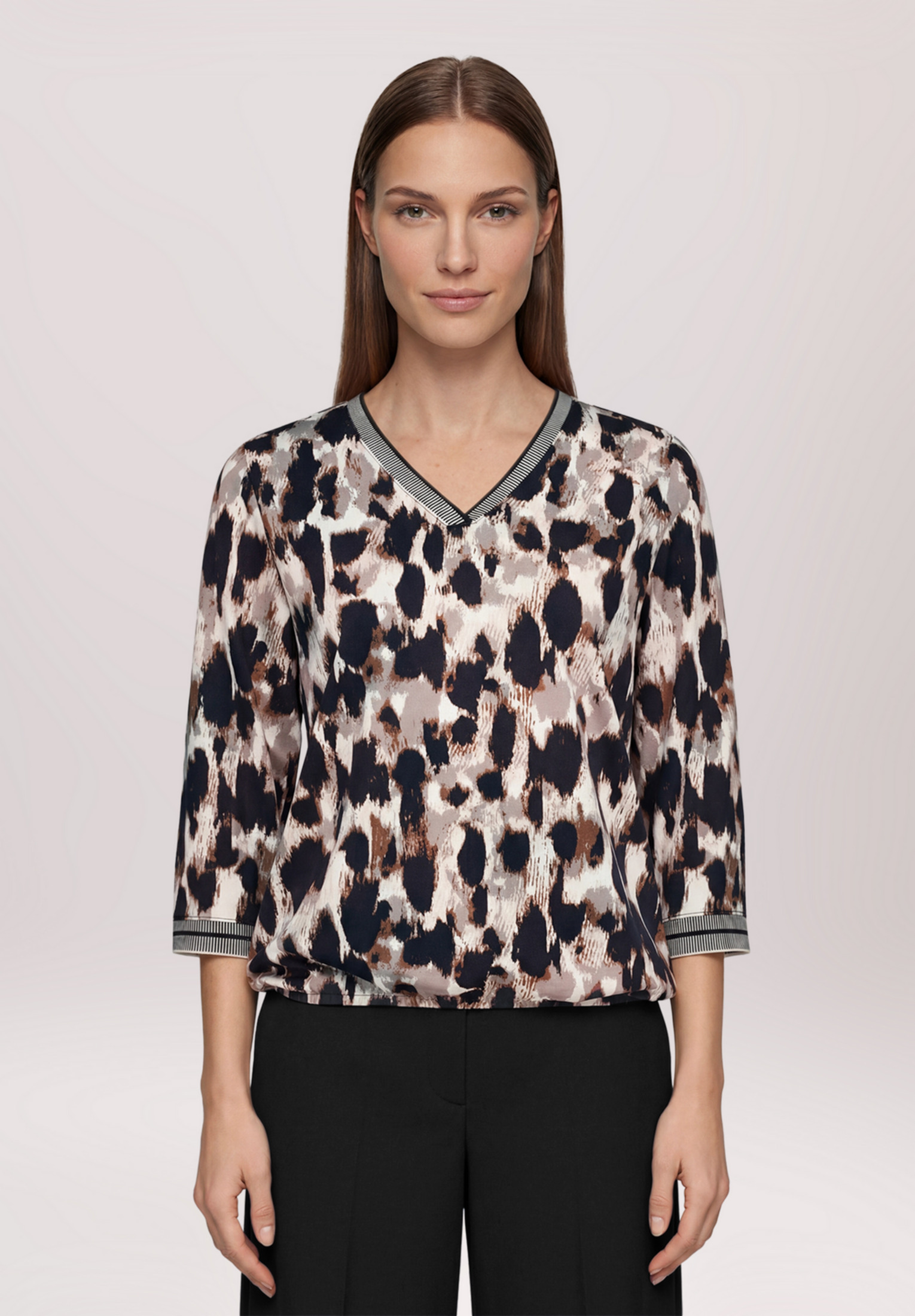 T-shirt façon blouse à imprimé, BETTY BARCLAY