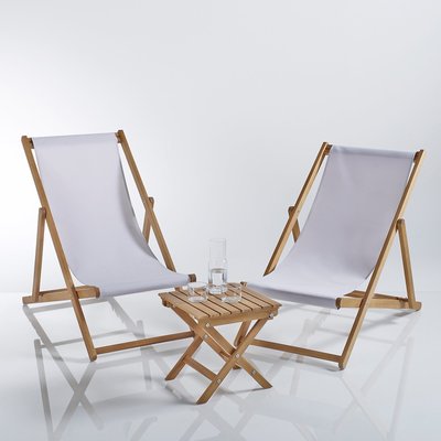 Set of 2 Deckchairs with Small Table LA REDOUTE INTERIEURS