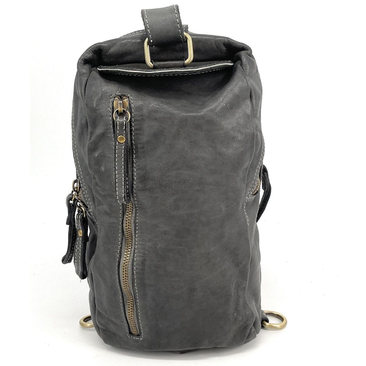 Sac dos en cuir souple vintage tannage v g tal italien leto Oh