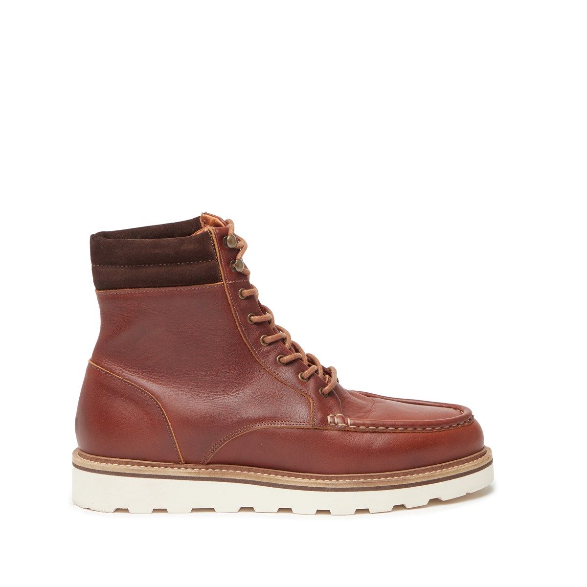 Bottines bastien rouge brique M. Moustache La Redoute