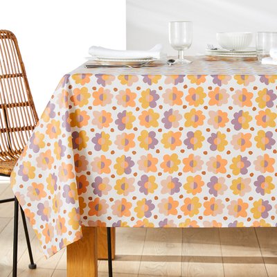Orlina Floral 100% Cotton Oilcloth Tablecloth LA REDOUTE INTERIEURS