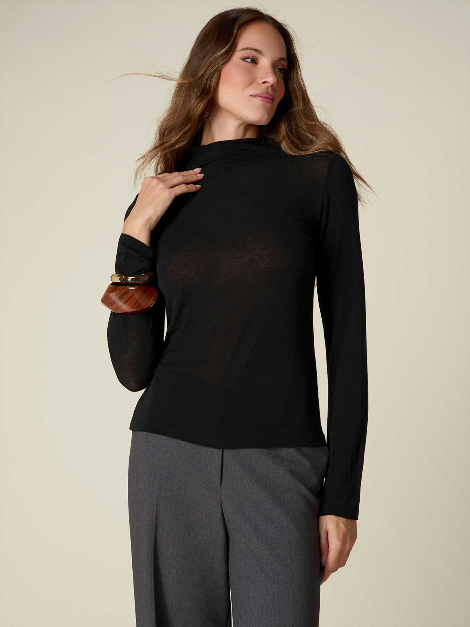 T-shirt col roulé, OLTRE