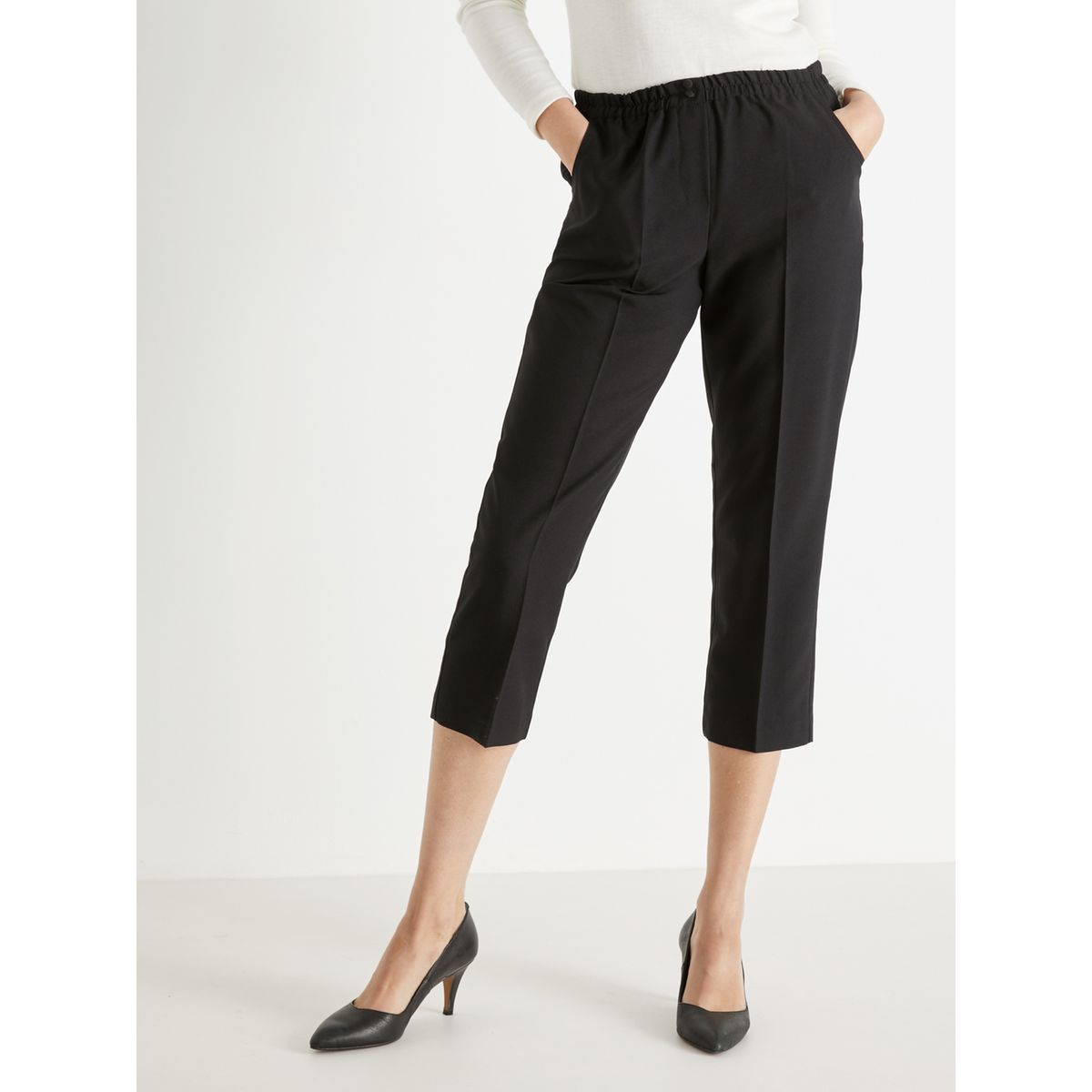 Pantacourt best sale noir femme