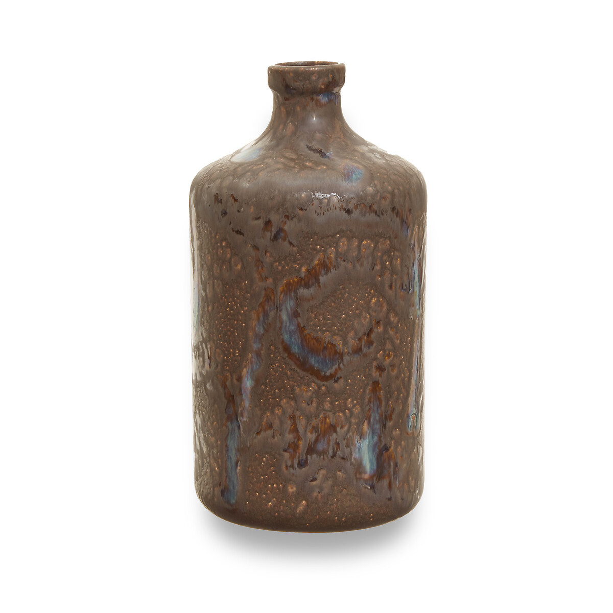 36cm Brown Reactive Glaze Bottle Vase, ÉDITÉ