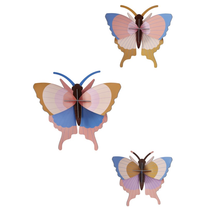 Papillon mural décoratif  Gold Rim set de 3, STUDIO ROOF