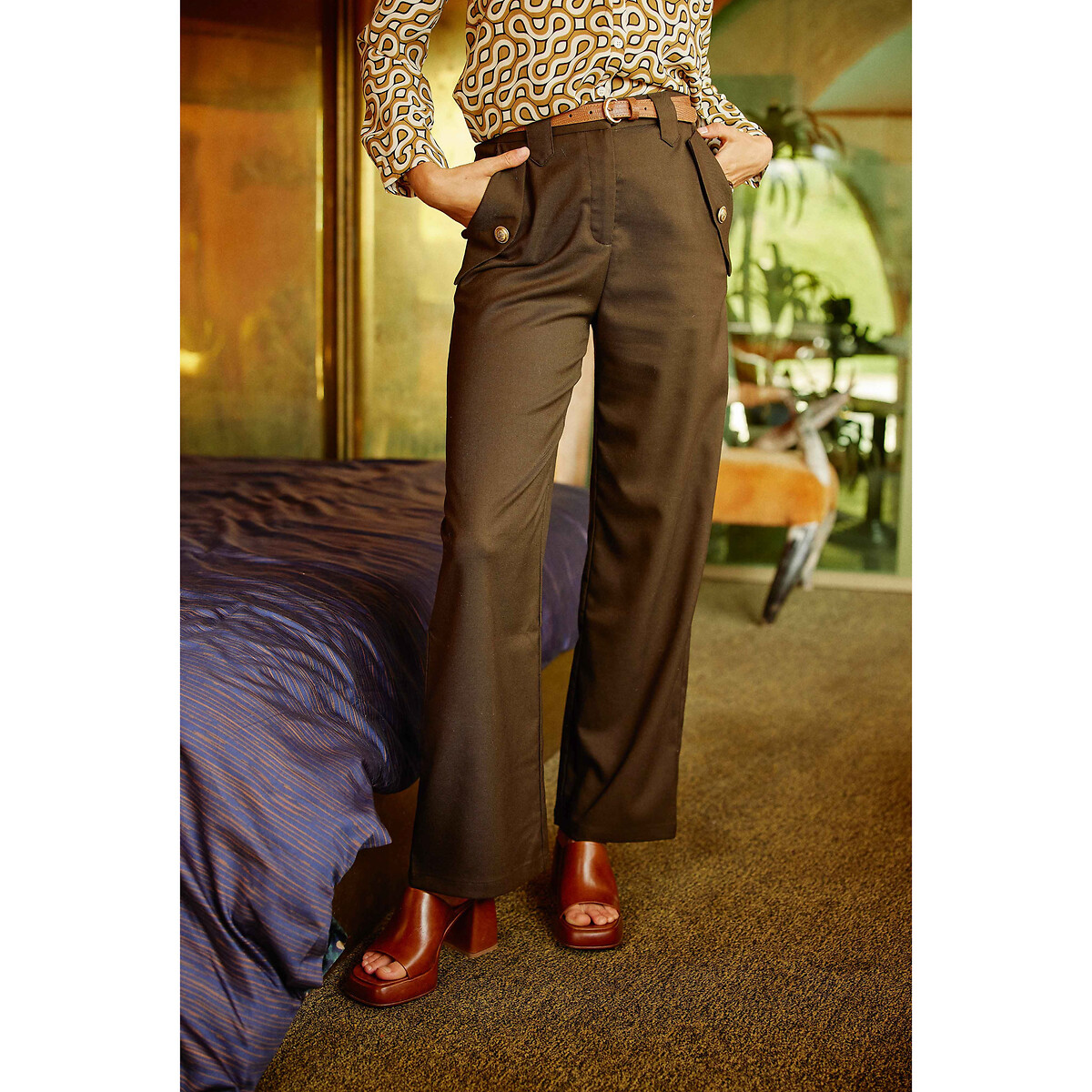 Riel Straight Trousers