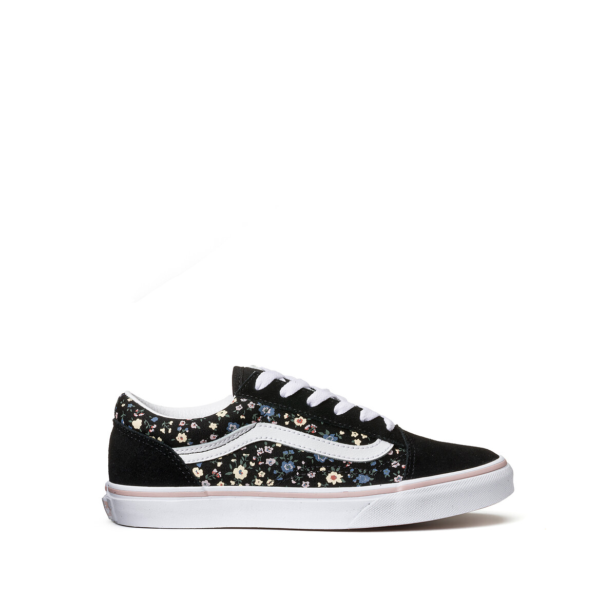 Kids old skool trainers black floral print Vans La Redoute