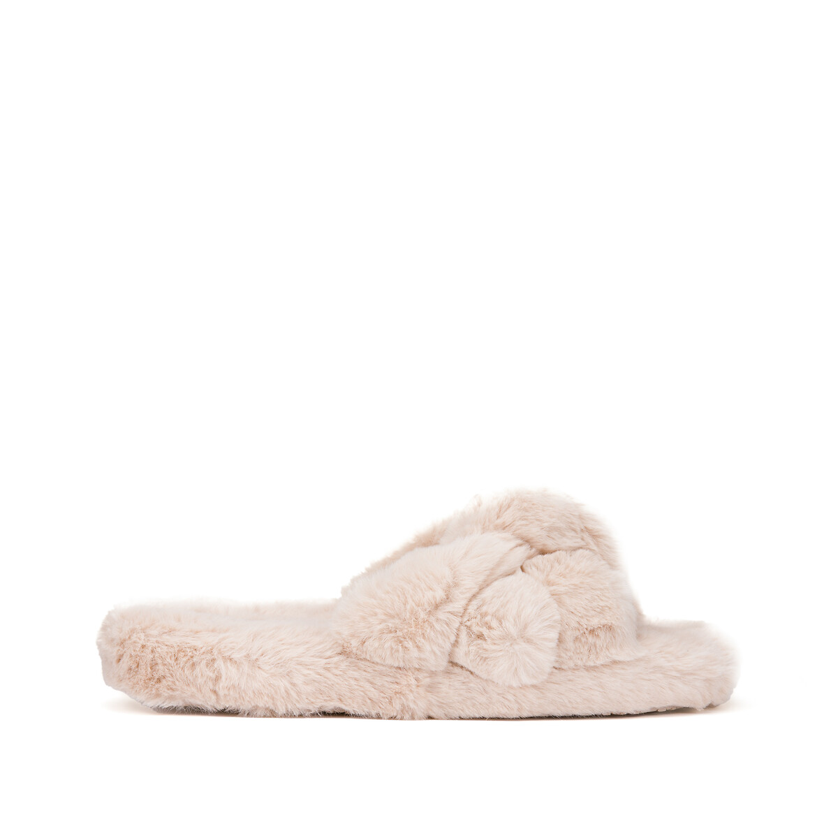 Recycled Faux Fur Mules