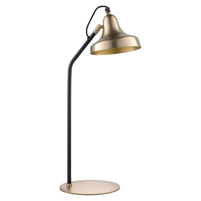Лампа настольная Enkel Sand, Ø20х60 см, золотистая/черная BERGENSON BJORN