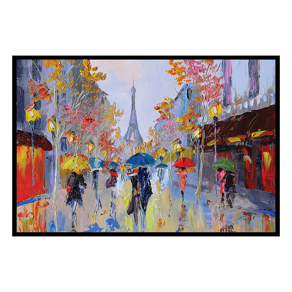 Affiche encadrée Paris sous la pluie, HEXOA