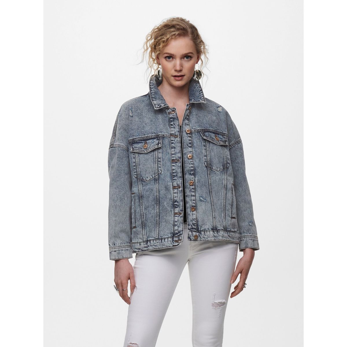 Veste jean longue hotsell femme