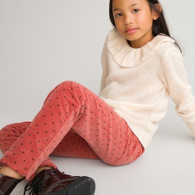 Star Print Corduroy Treggings, 3-12 Years LA REDOUTE COLLECTIONS