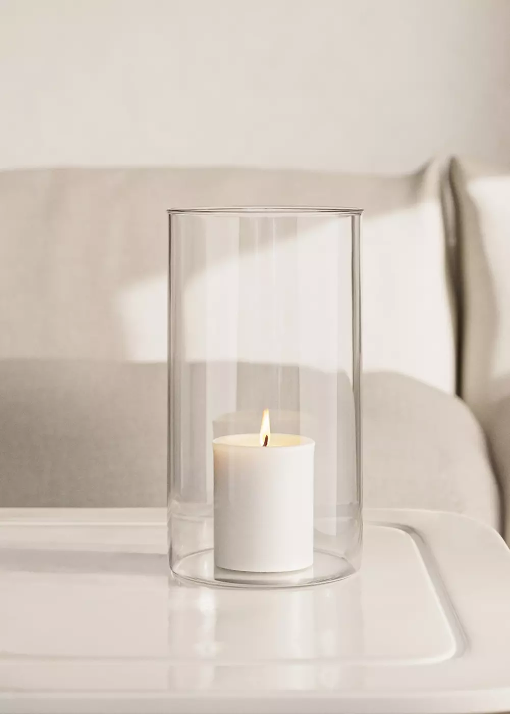 Grand vase cylindrique en borosilicate, MANGO HOME