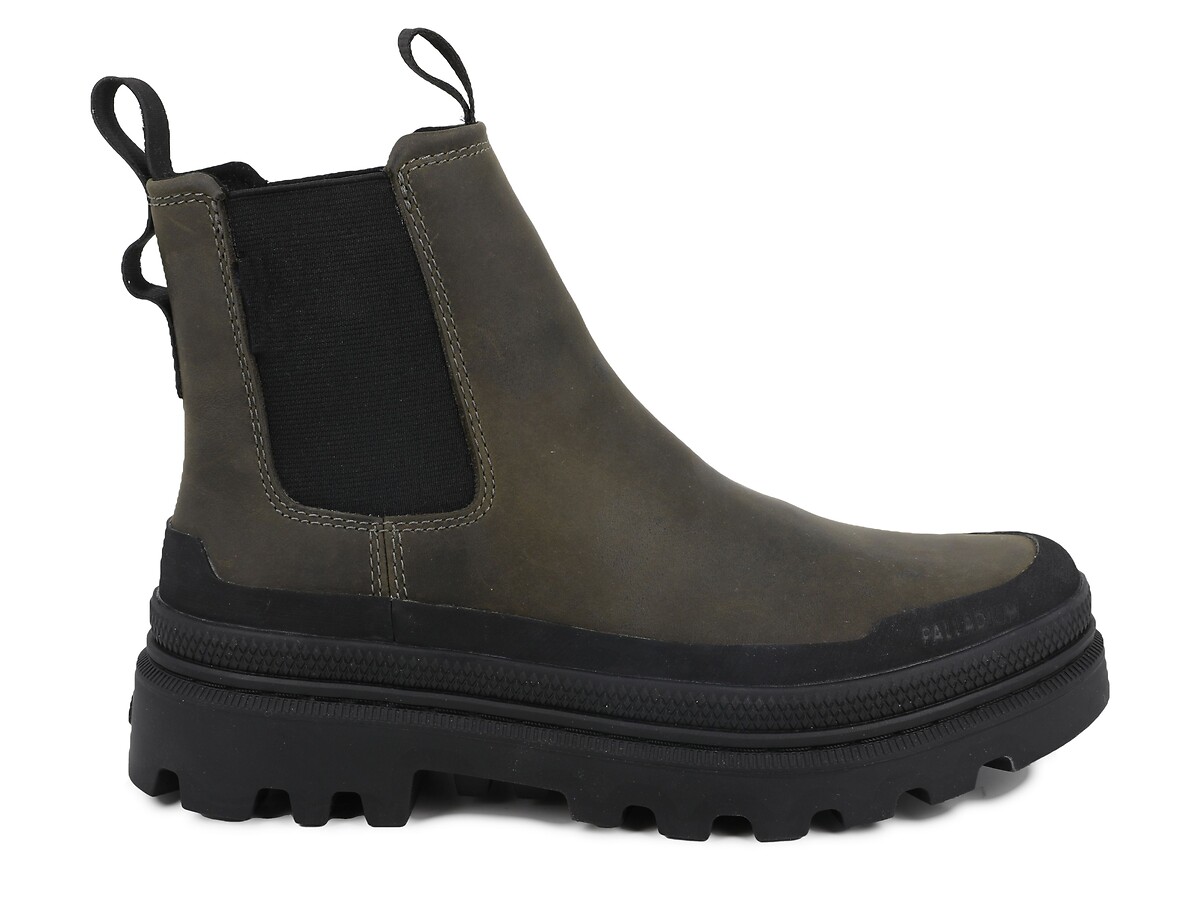 Bottines Trooper Chelsea Waterproof en cuir, PALLADIUM