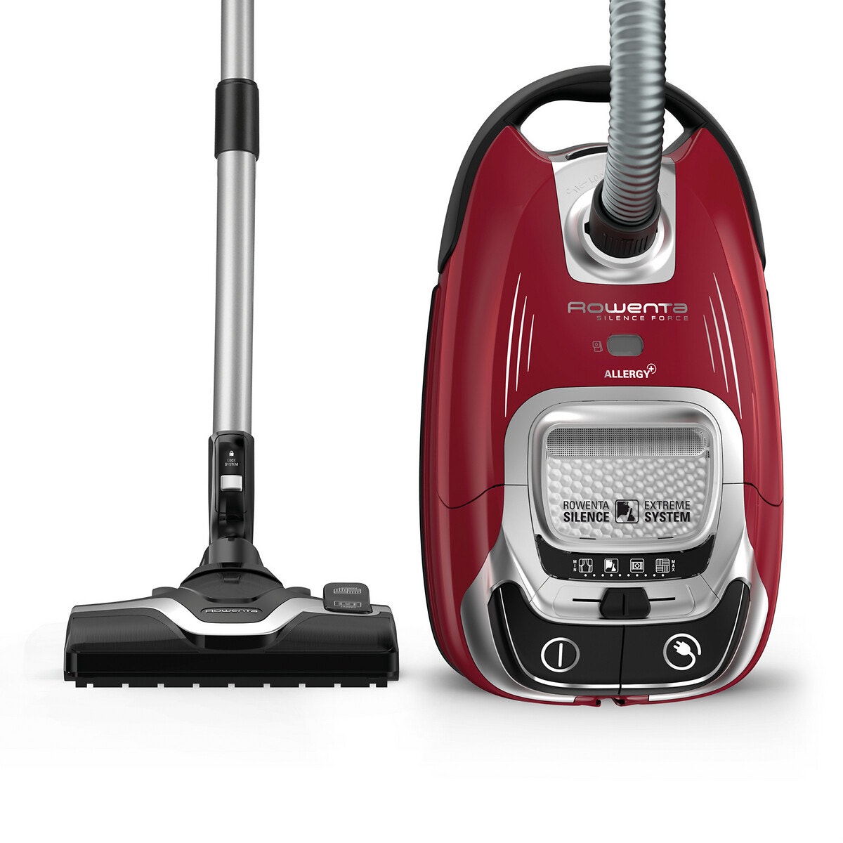 Aspirateur Rowenta Silence Force Compact Rouge