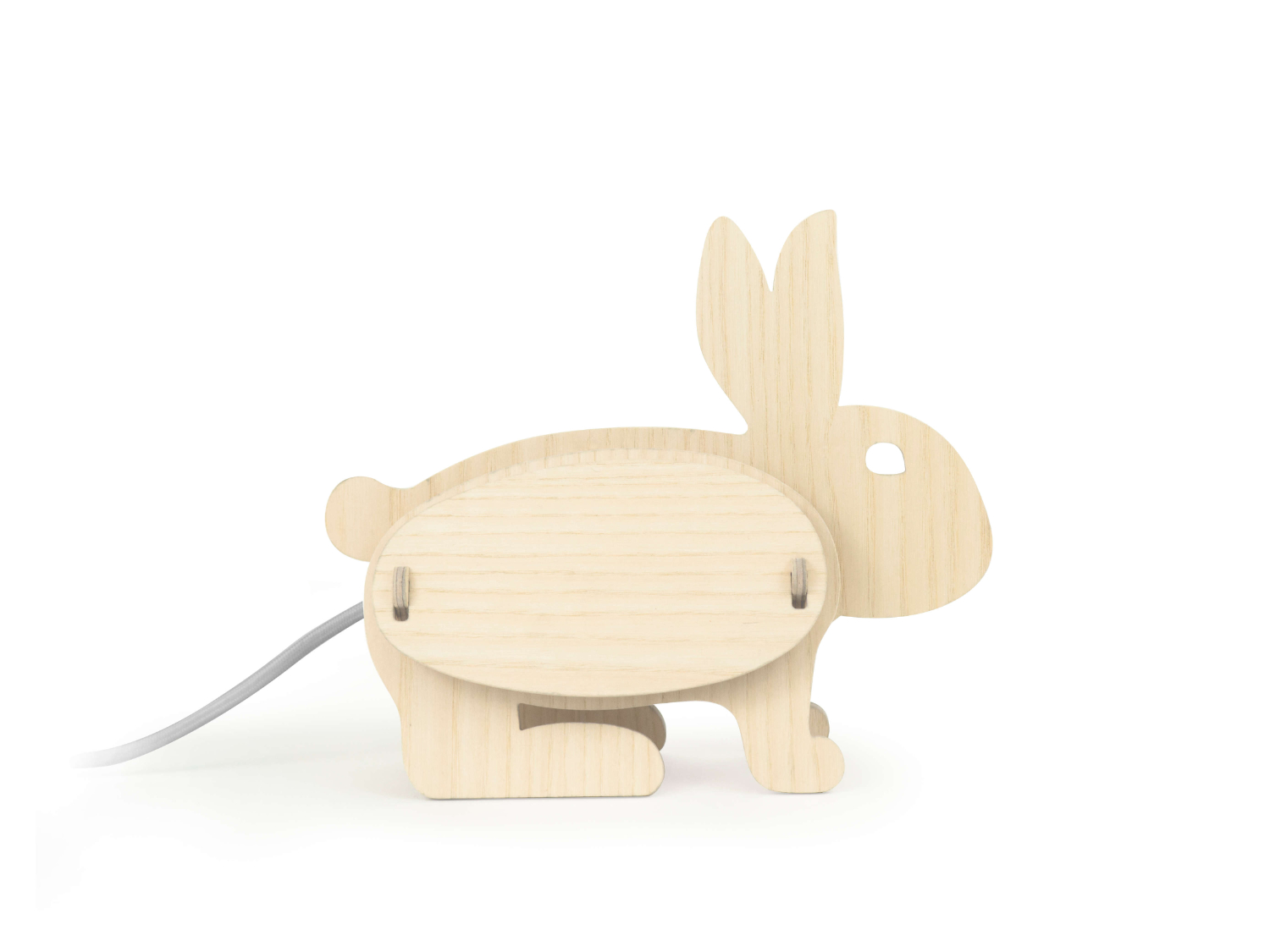 Lampe à poser en frêne Lapin - ZOO, GONE'S