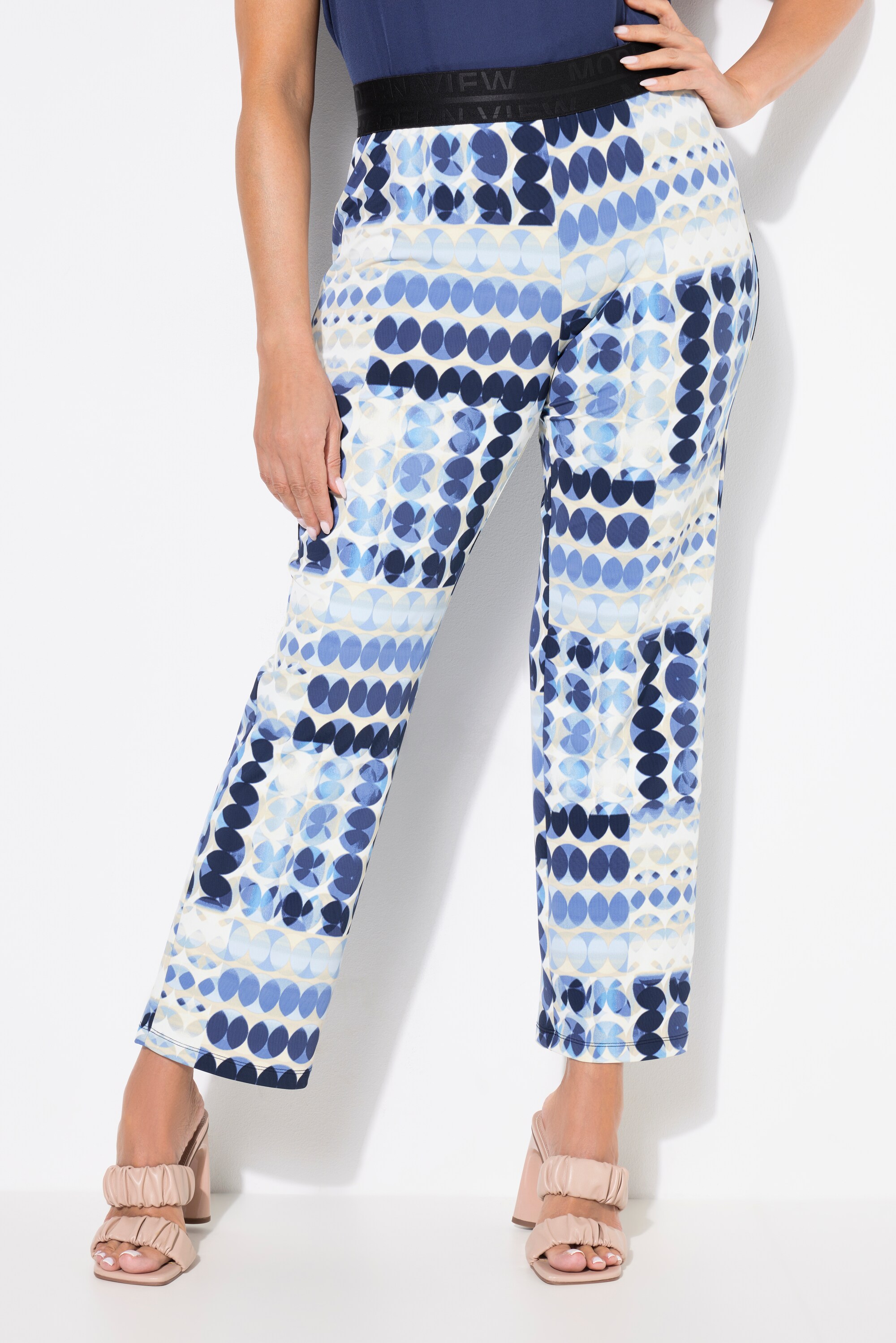 Pantalon Sienna en jersey. Motif cercles., ULLA POPKEN