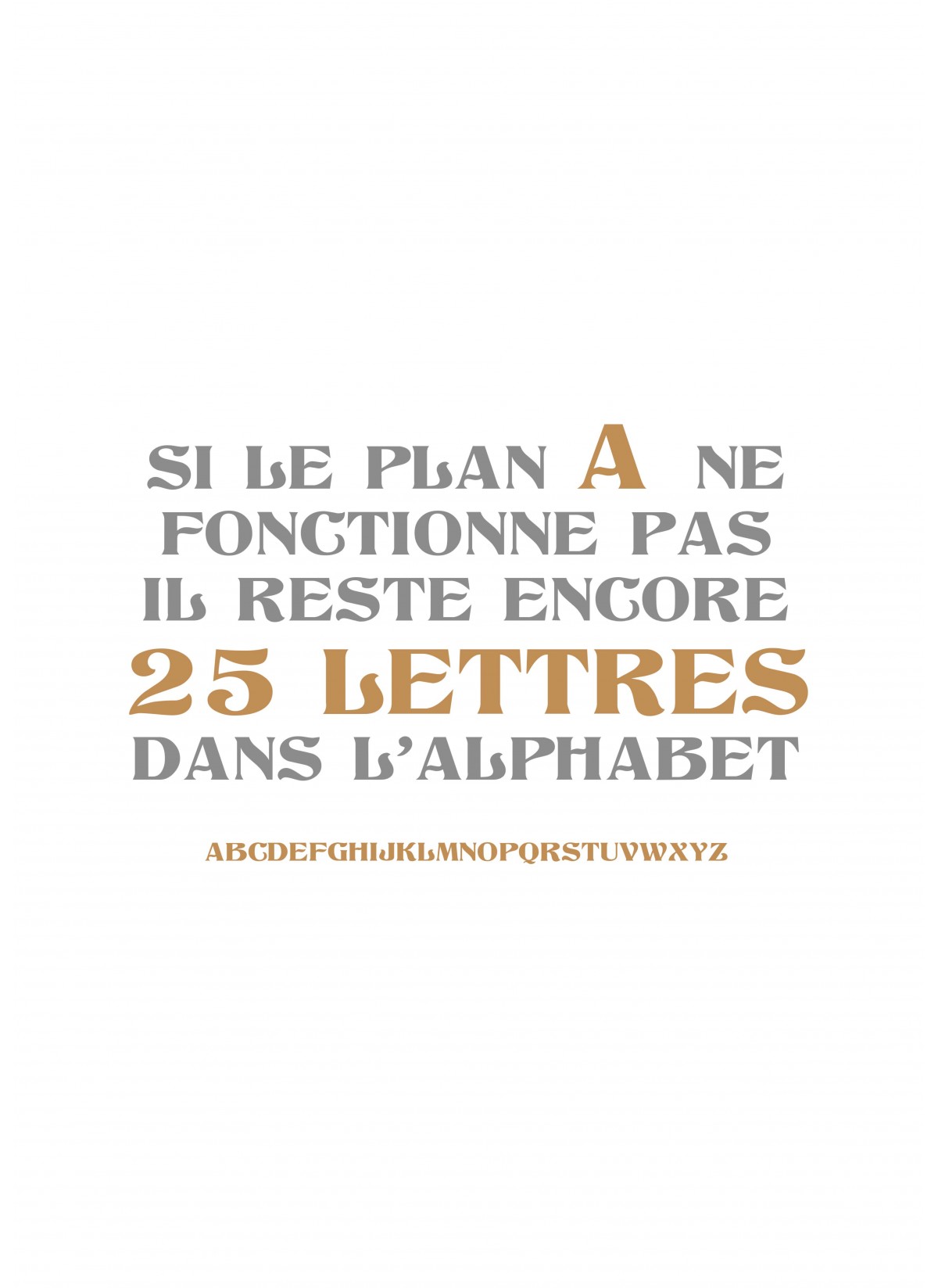 Affiche '25 lettres', L'AFFICHERIE