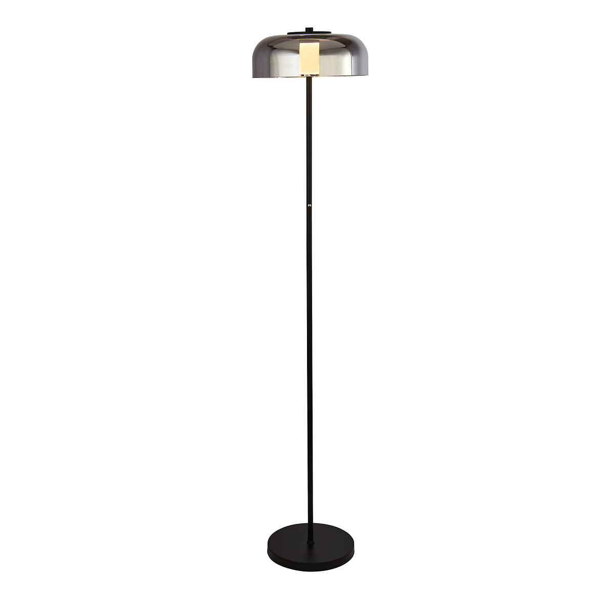 Black dome floor shop lamp