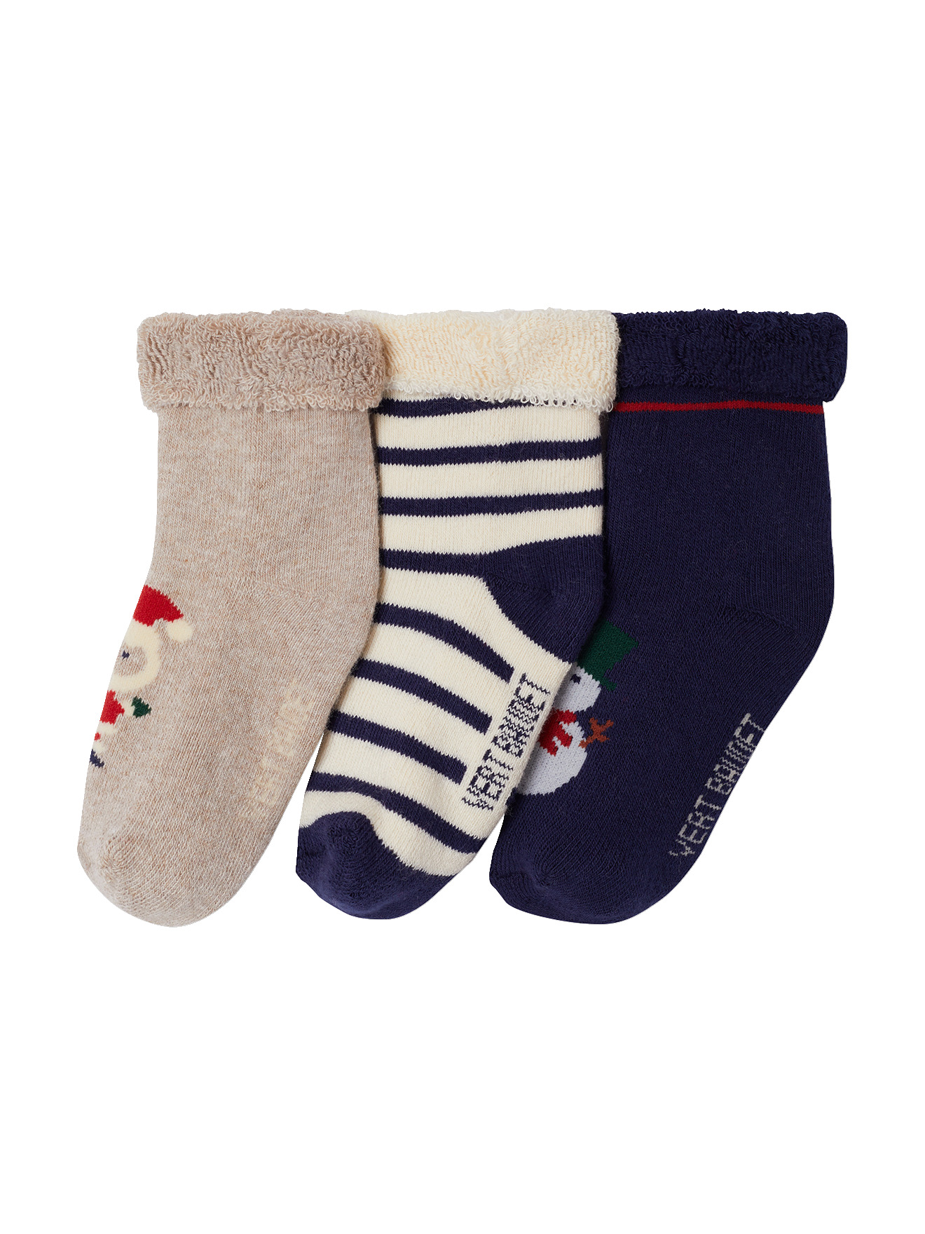 Lot de 5 chaussettes noël, VERTBAUDET