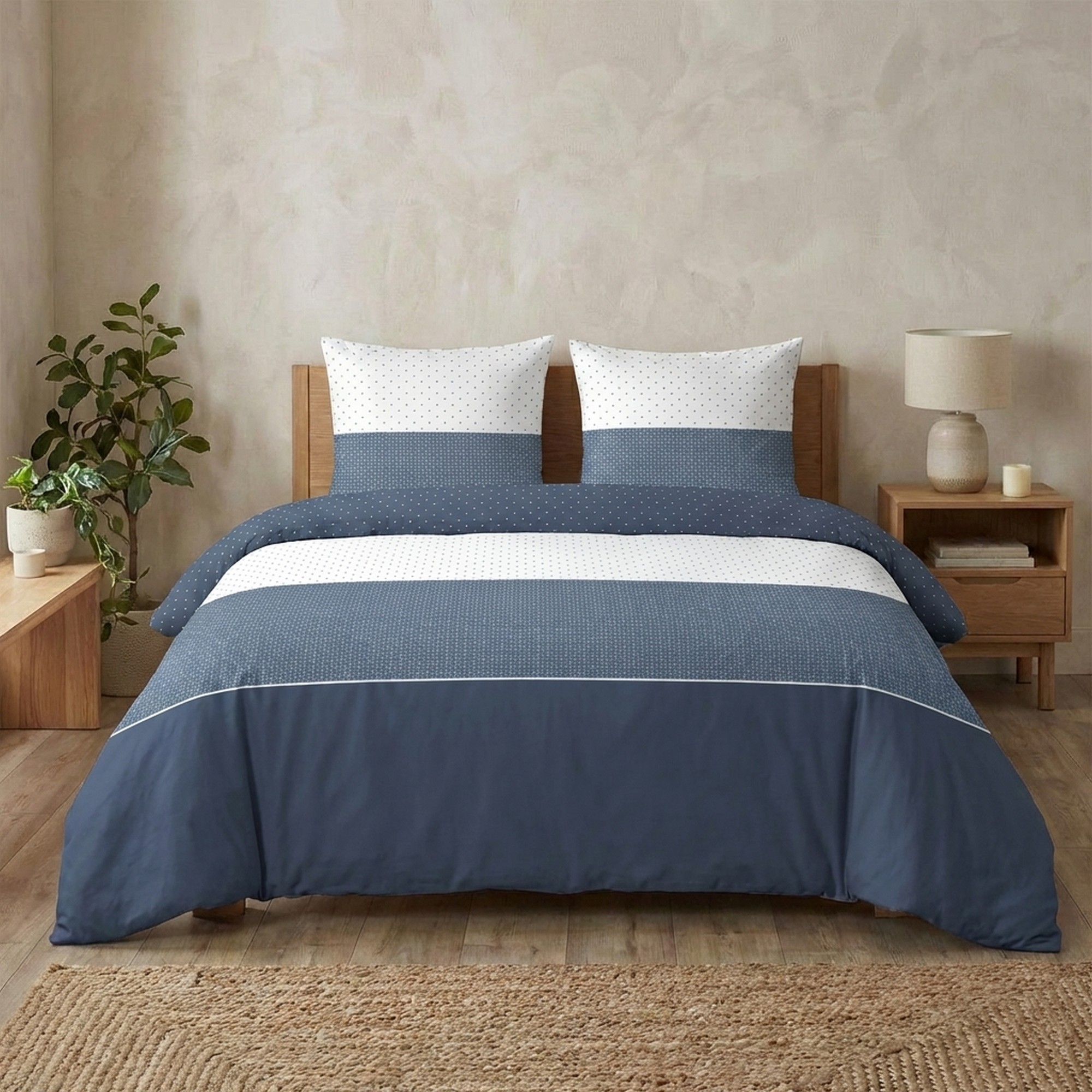 Parure de lit - Housse de couette avec taies, EDEN
