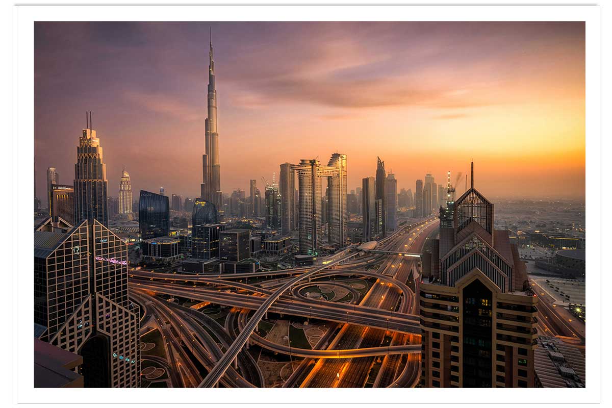 Affiche ""Dubai sunset"", HEXOA