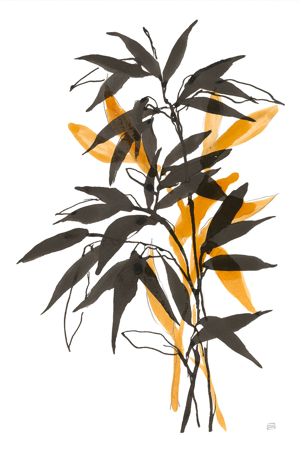 Tableau orange bambou, HEXOA
