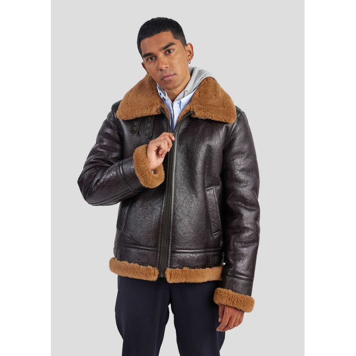 Veste cuir deals vintage homme