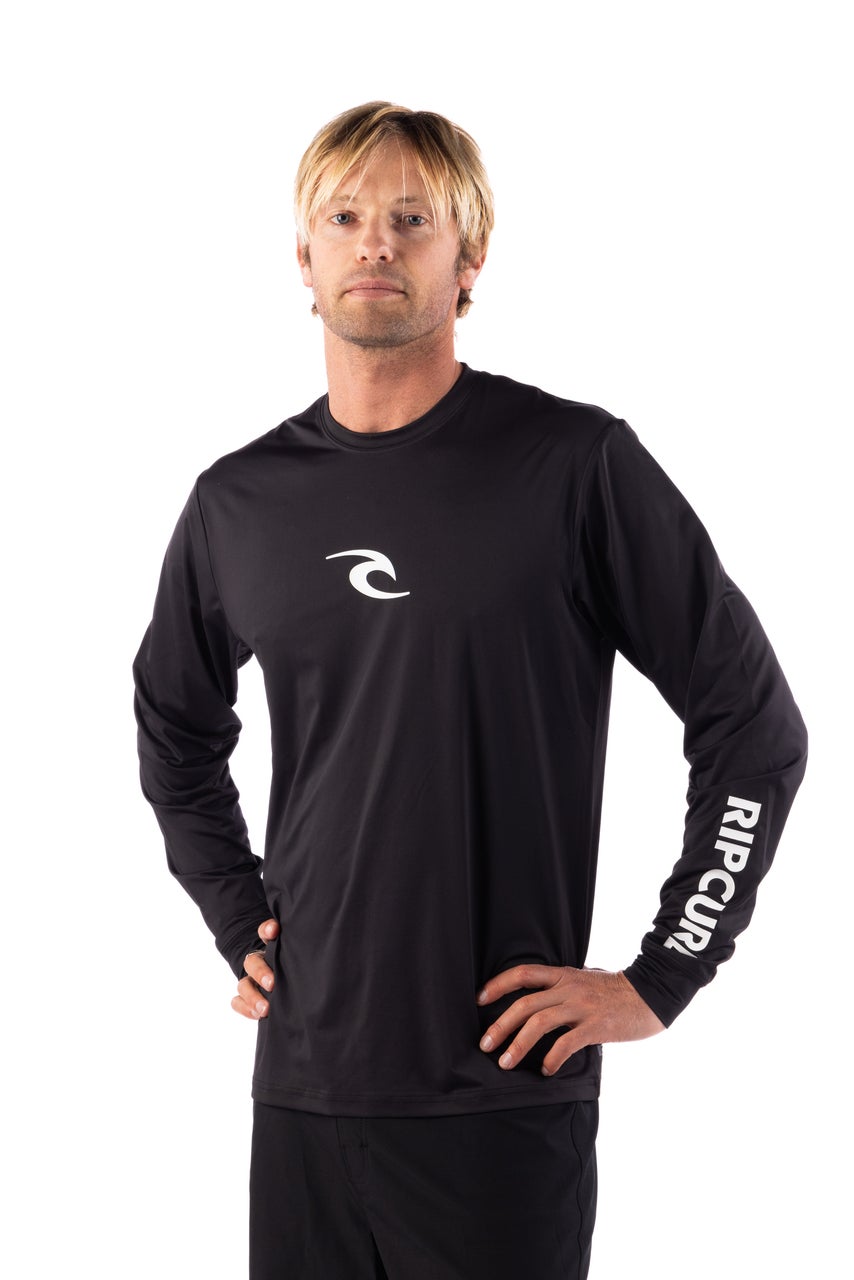 T-shirt anti-UV ample à manches longues pour homme AZ, RIP CURL