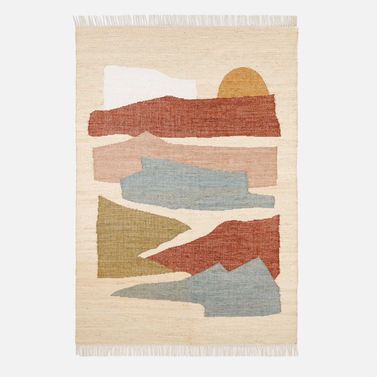 LA REDOUTE INTERIEURS Vloerkleed in jute met vintage patroon, Quimo