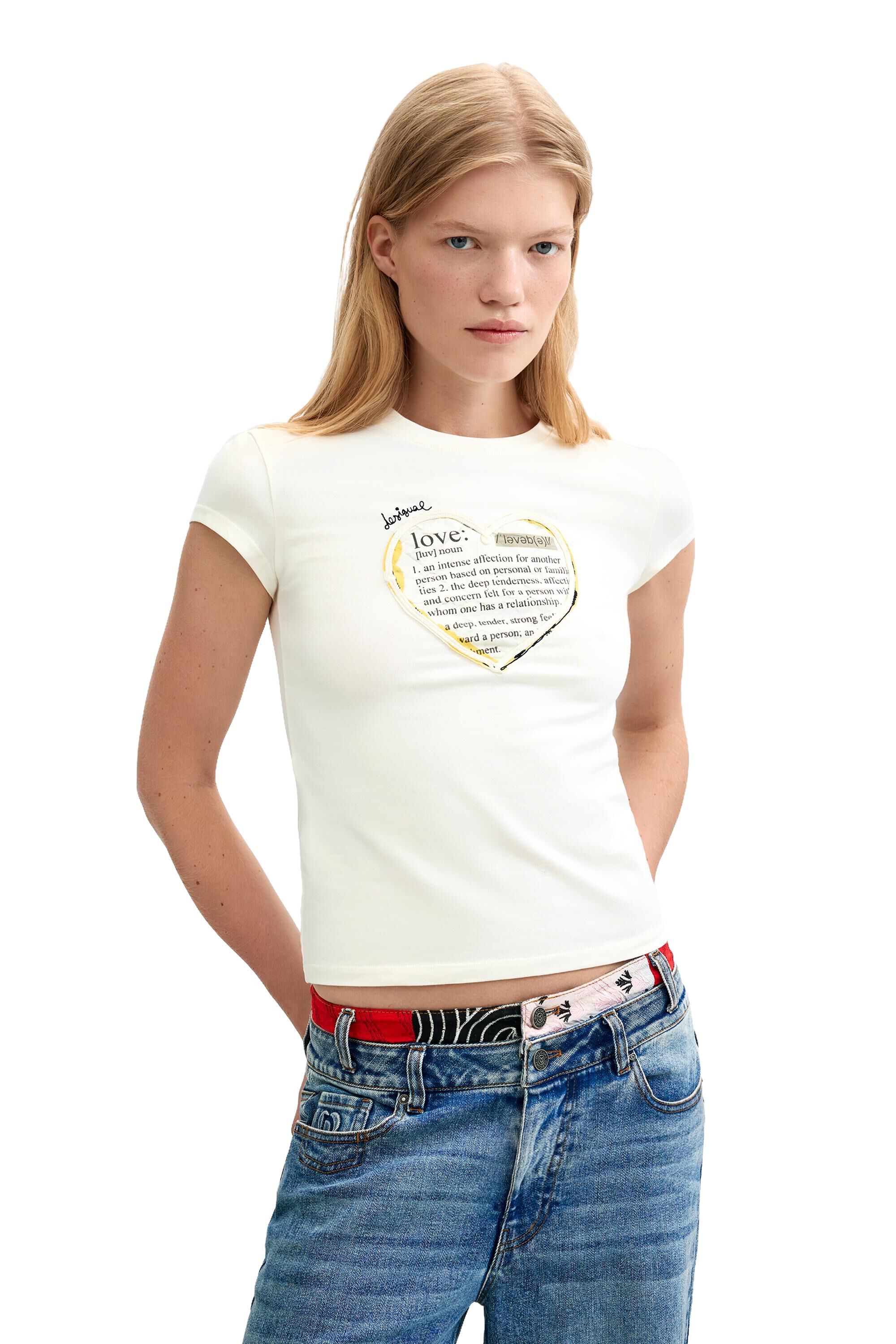T-SHIRT EN MAILLE IMPRIMÉE, DESIGUAL