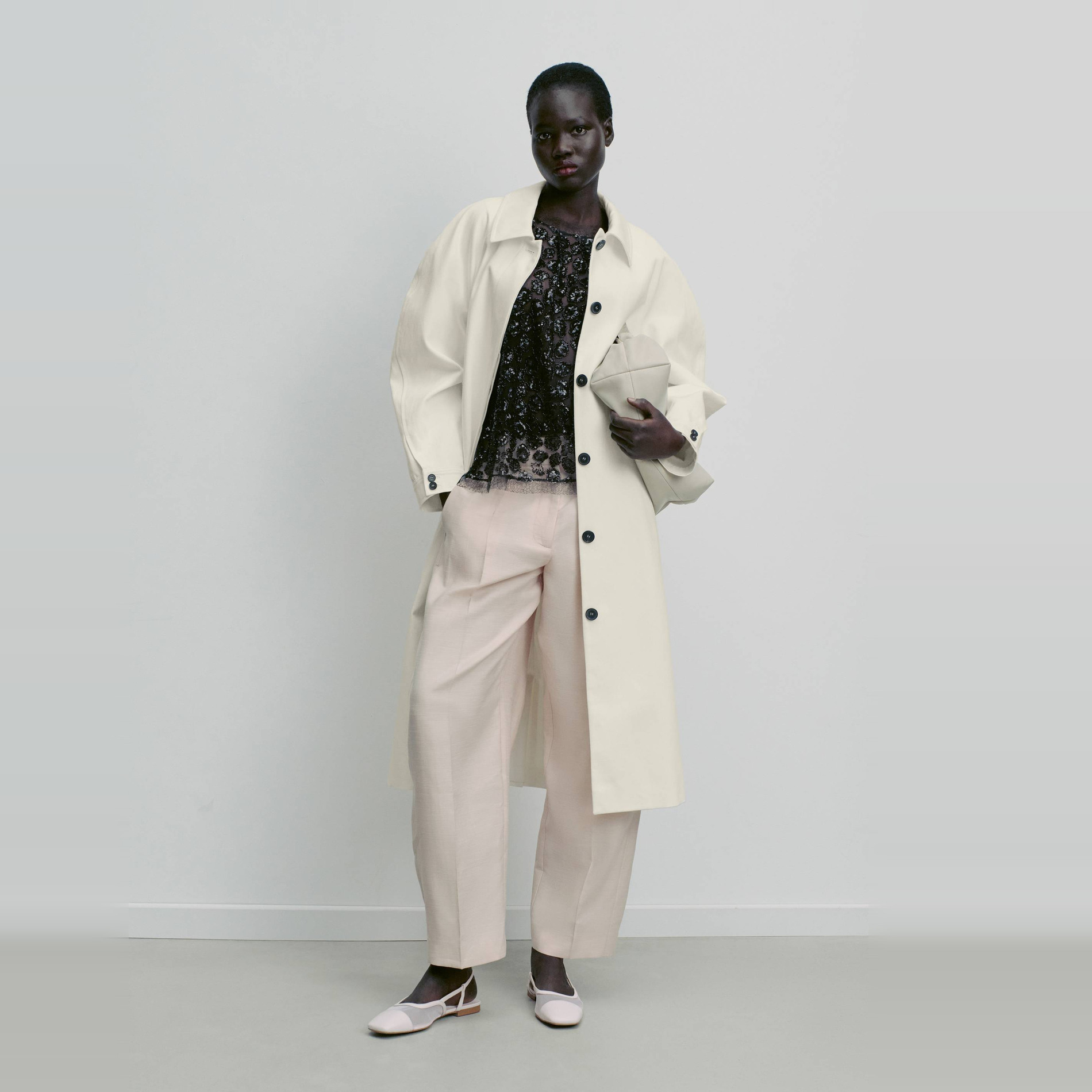 Trench contenant du coton, MONOPRIX