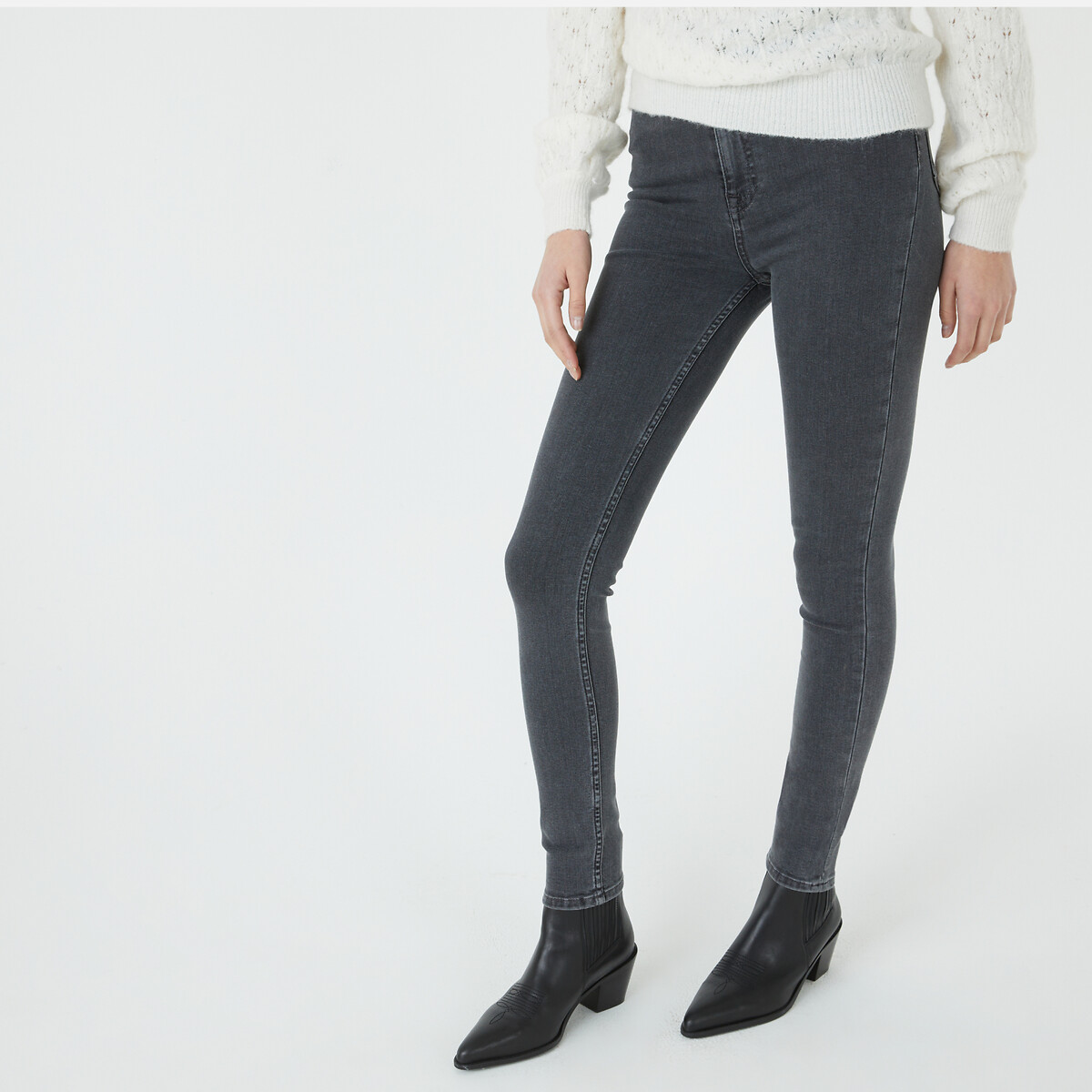 Tejanos grises on sale mujer