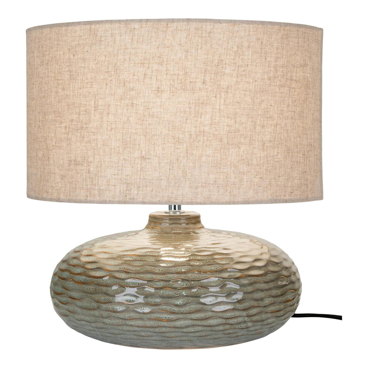 Lampe de table en céramique verte KARS, PIER IMPORT