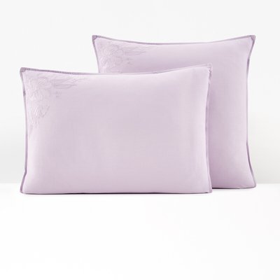 Scénario Embroidered Washed Cotton Pillowcase LA REDOUTE INTERIEURS