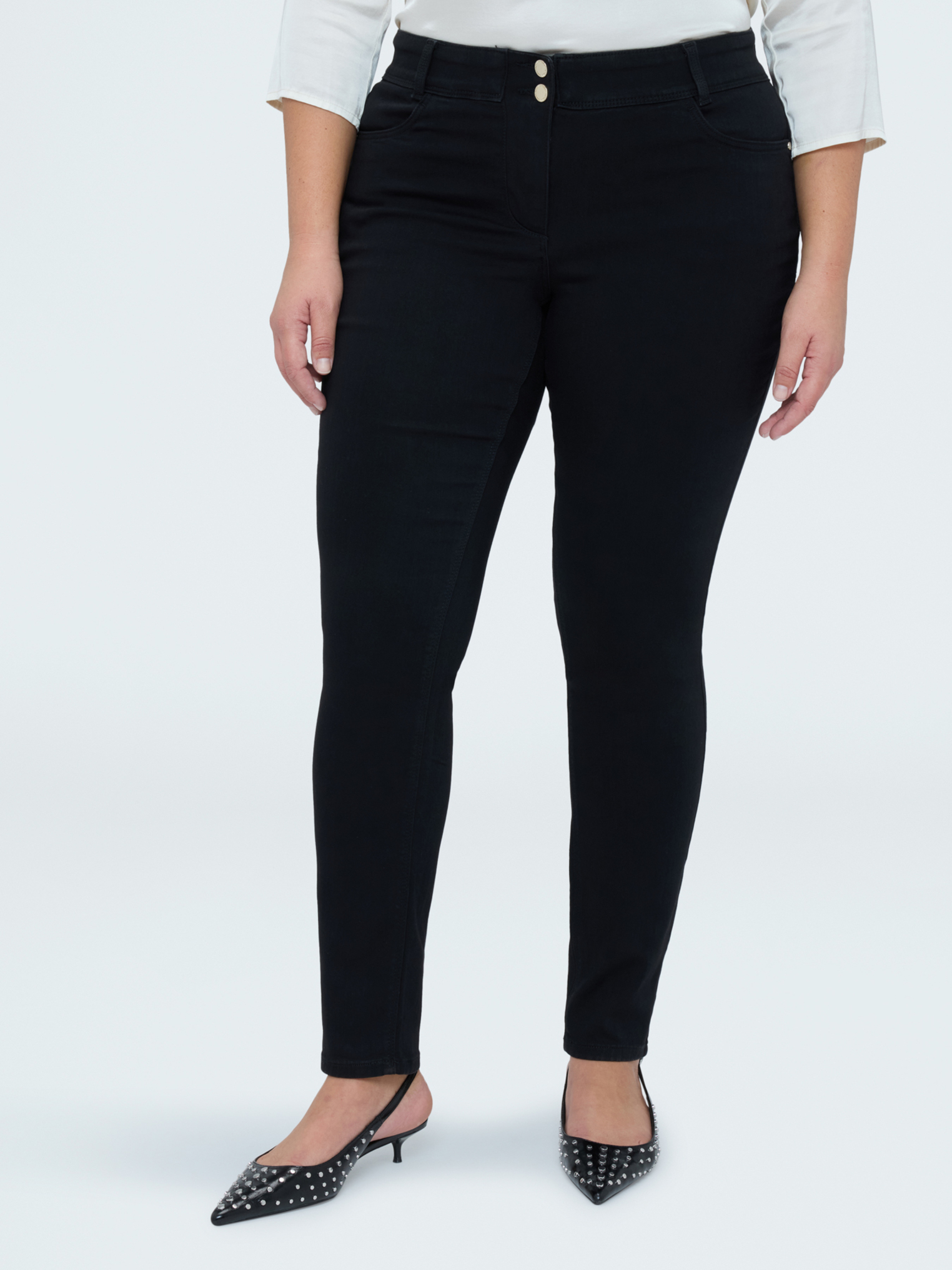 Jean Skinny total black, FIORELLA RUBINO