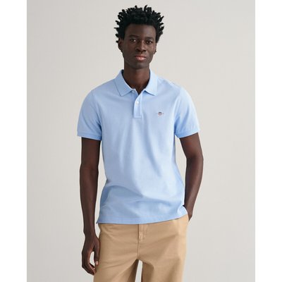 Cotton Pique Polo Shirt with Short Sleeves GANT