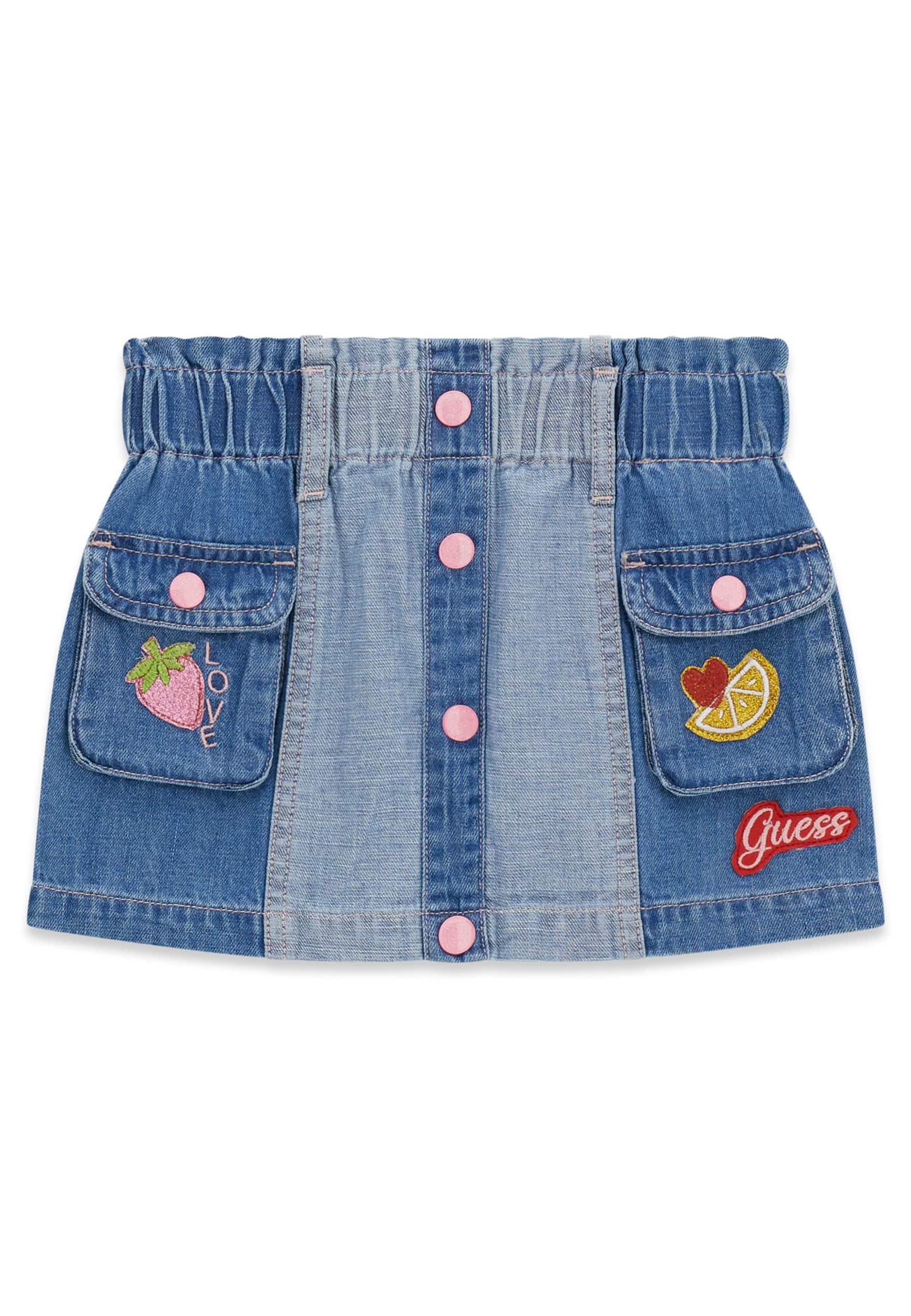Jupe En Denim Brodée, GUESS KIDS