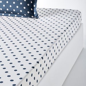 Clarisse Polka Dot 100% Cotton Fitted Sheet LA REDOUTE INTERIEURS image