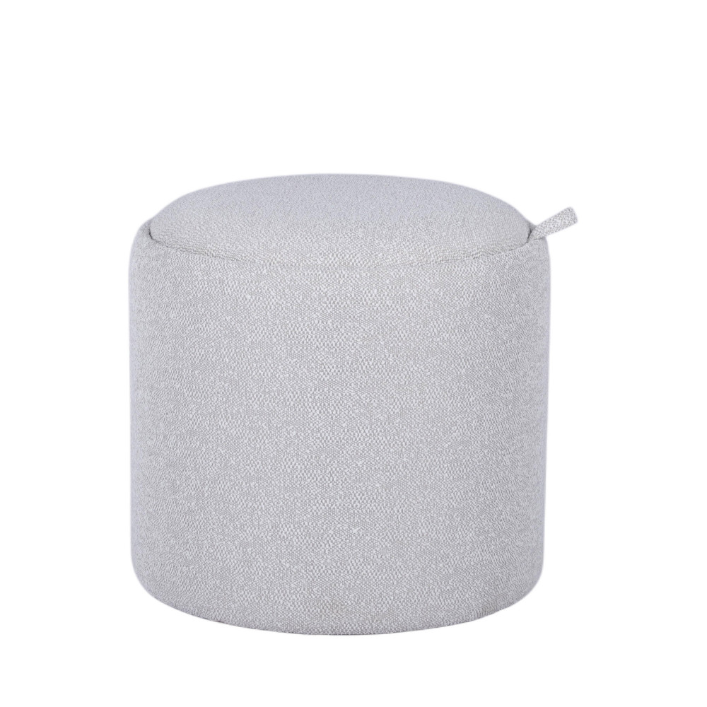 Pouf avec rangement en tissu convertible en table d'appoint 40cm- ZOE, DRAWER