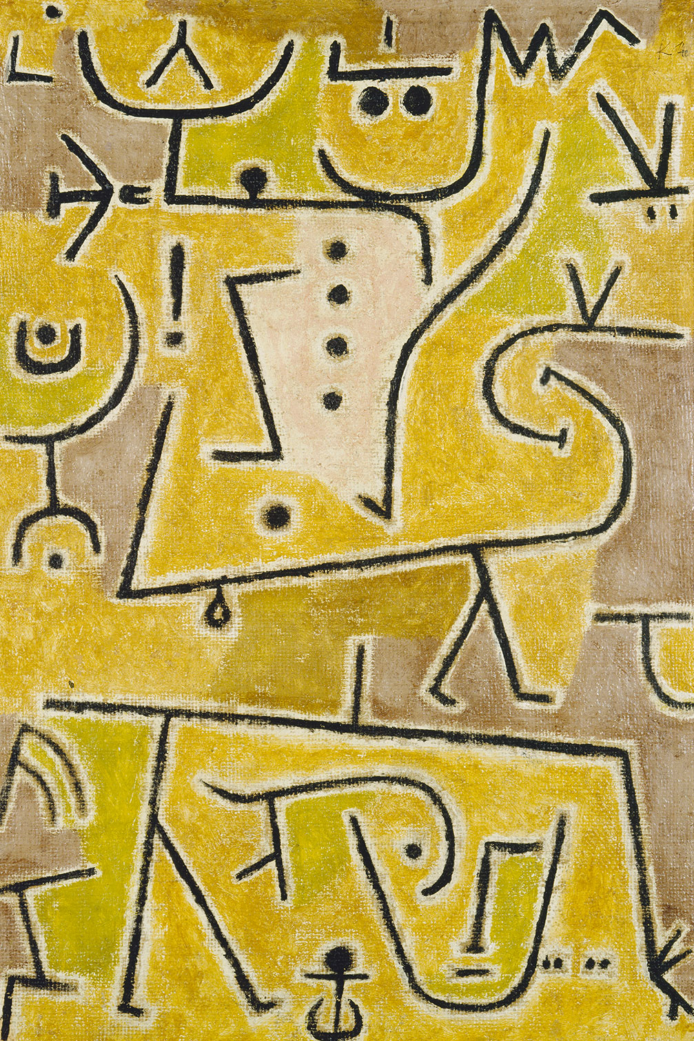 Tableau célèbre de Klee Gilet Rouge, HEXOA