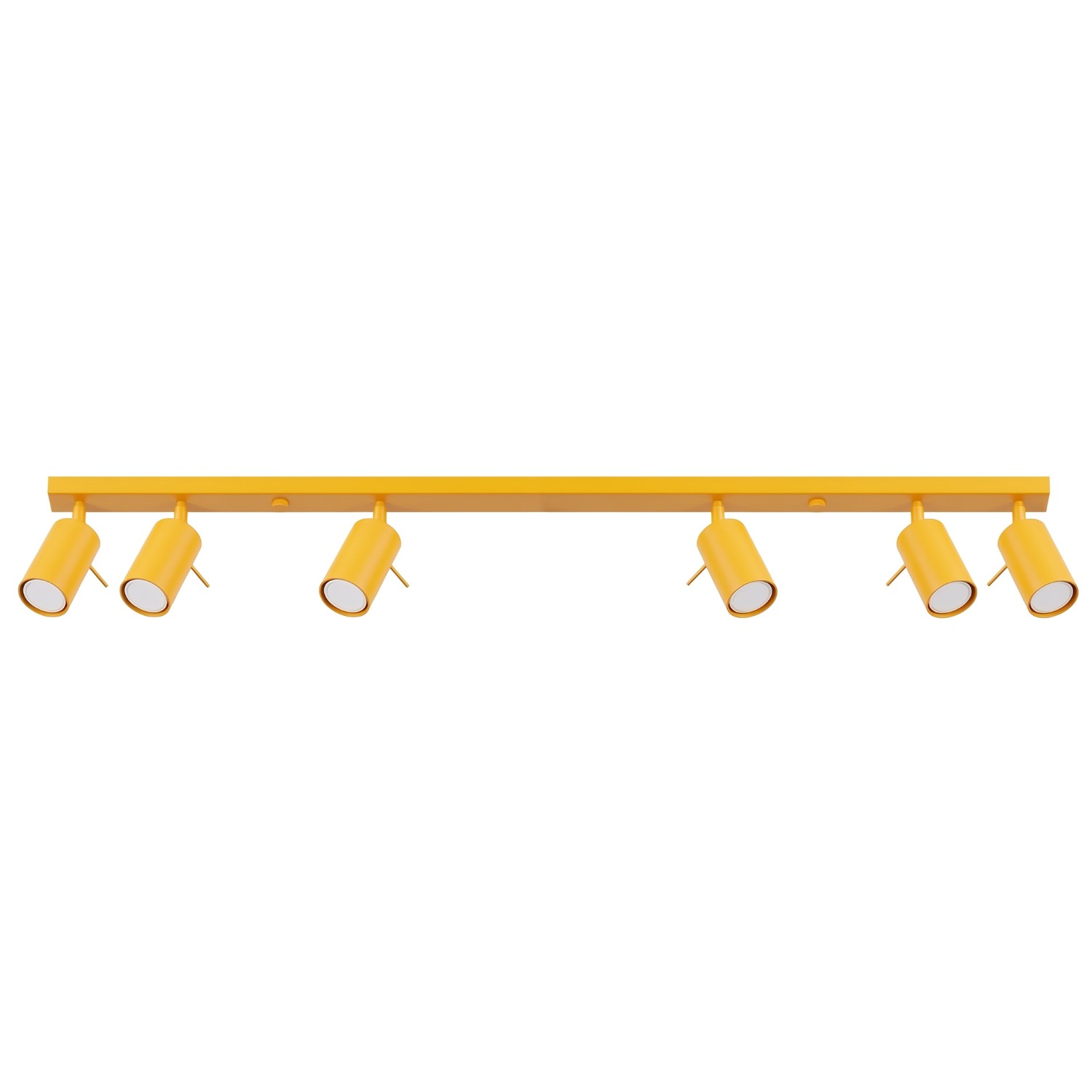Plafonnier Acier Jaune GU10 6 RING, EDEN