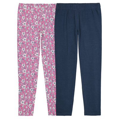 Pack of 2 Leggings in Cotton LA REDOUTE COLLECTIONS